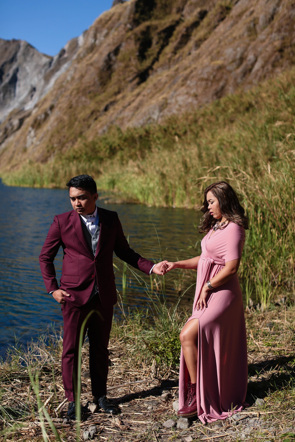 Mount Pinatubo Adventure prenup shoot by Jayson and Joanne Arquiza styling by Merry Me Philippines