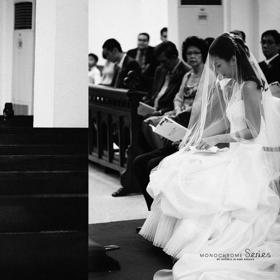 Ken Wong & Janice Layung Singapore Wedding by Jayson & Jo Anne Arquiza in Monochrome Series