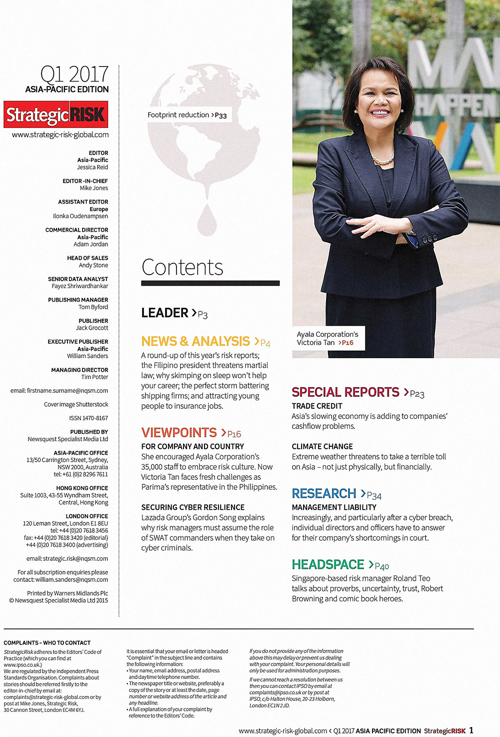 StrategicRISK Magazine Global Asia-Pacific Region hired Manila-based photographer